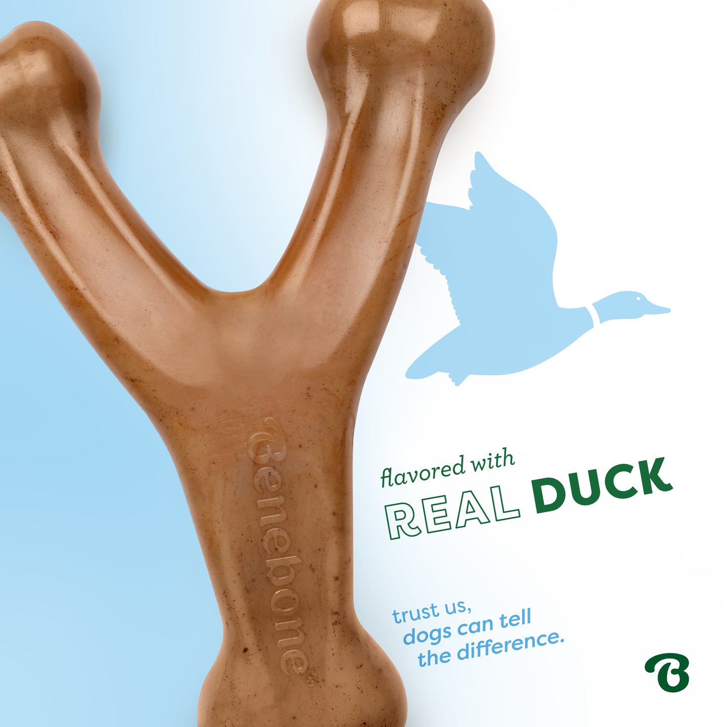 The Limited-Edition Duck Wishbone, Flavored with Real Duck: Trust us, dogs can tell the difference.