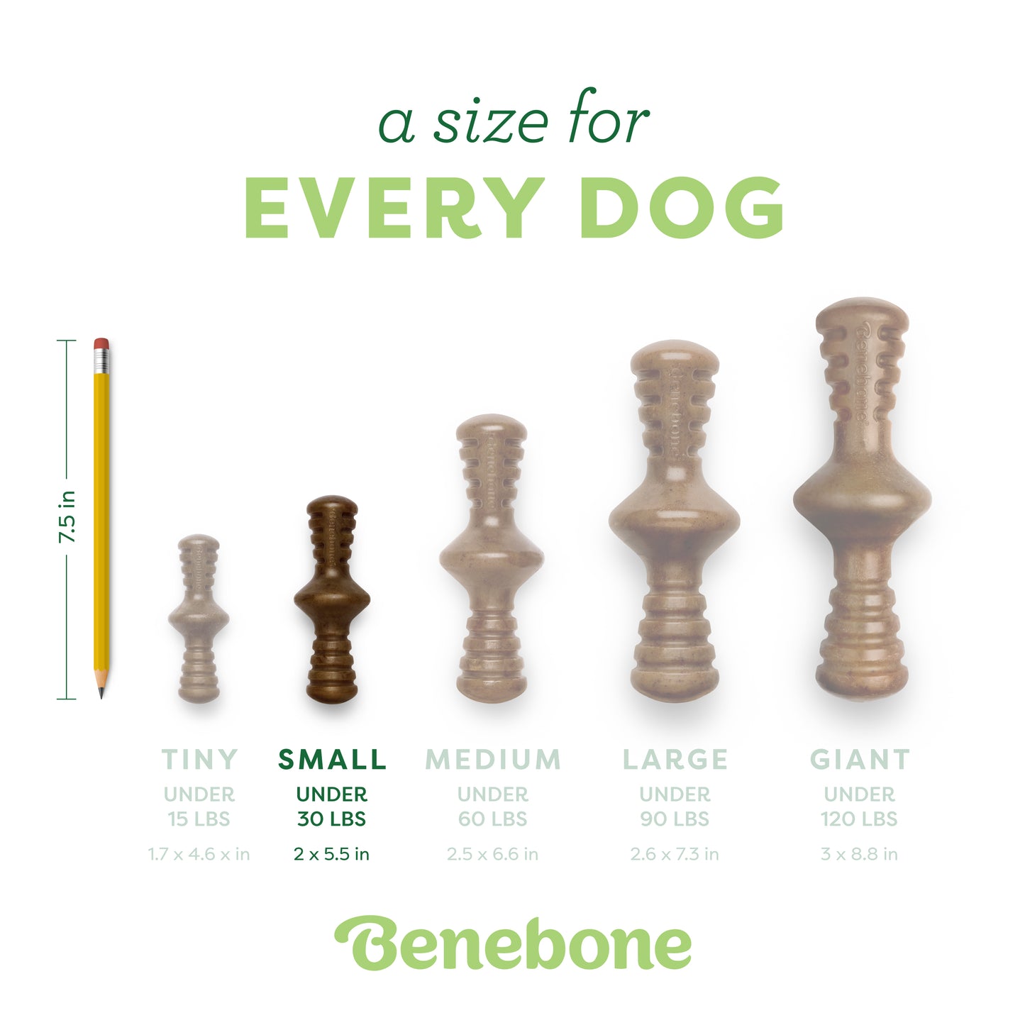 A size for every dog. Size guide: small zaggler, under 30 lbs.
