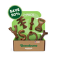 A Benebone Complete Chew Collection box (7-pack) shows a green SAVE 50% sticker and a small USA flag icon. These are durable dog chew toys with real flavor from Benebone.