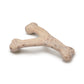 The Benebone Green Wishbone is a white, plant-based Y-shaped dog chew toy with a textured surface and rounded ends, designed to be durable and bone-like.